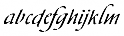 Skript Regular Font LOWERCASE