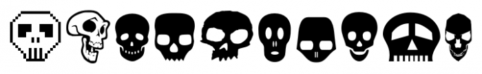Skullbats Regular Font OTHER CHARS