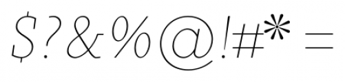 Sky Serif Light Italic Font OTHER CHARS