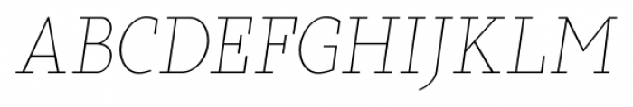 Sky Serif Light Italic Font UPPERCASE