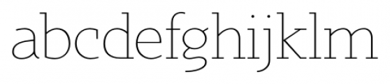 Sky Serif Light Font LOWERCASE