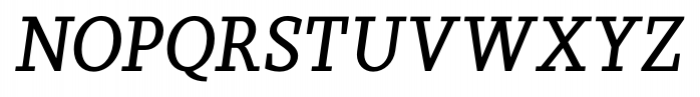 Sky Serif Medium Italic Font UPPERCASE