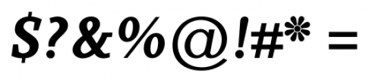 Sky Serif Semibold Italic Font OTHER CHARS