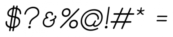 Skybird Italic Font OTHER CHARS
