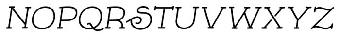 Skybird Italic Font UPPERCASE