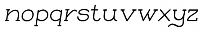 Skybird Italic Font LOWERCASE