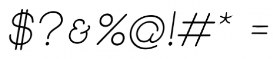 Skybird Light Italic Font OTHER CHARS
