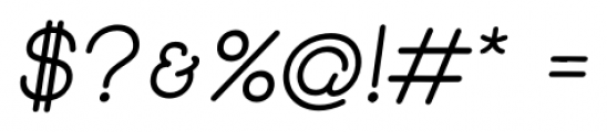 Skybird Medium Italic Font OTHER CHARS