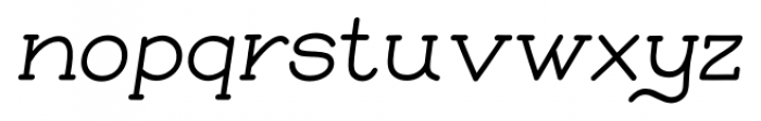 Skybird Medium Italic Font LOWERCASE