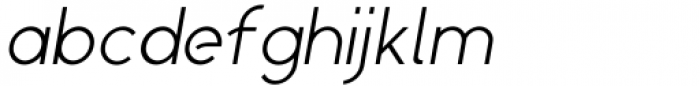 SK Aristo Light Italic Font LOWERCASE