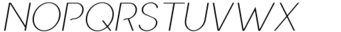 SK Aristo Thin Italic Font UPPERCASE