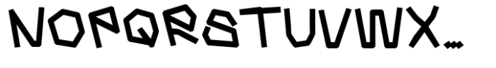 SK Glypher Bold Font LOWERCASE