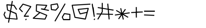 SK Glypher Light Font OTHER CHARS