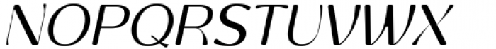 SK Gothenburg Thin Italic Rounded Font UPPERCASE