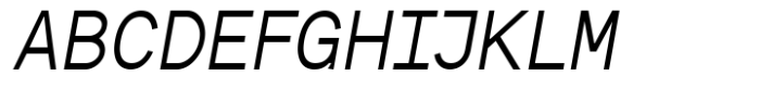 SK Ilke Mono Light Italic Font UPPERCASE