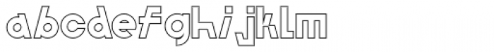 SK Irrationalist Outline Font LOWERCASE