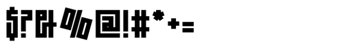 SK One Block Bold Font OTHER CHARS
