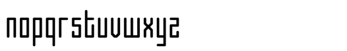 SK One Block Light Rounded Font LOWERCASE
