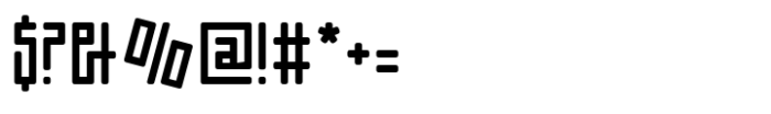 SK One Block Regular Rounded Font OTHER CHARS