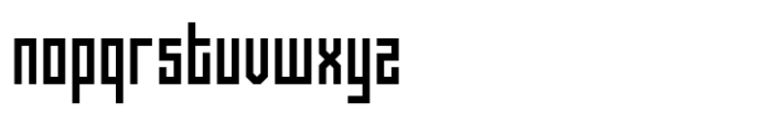 SK One Block Regular Font LOWERCASE