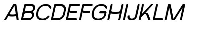 SK Reykjavik Rounded Light Italic Font UPPERCASE