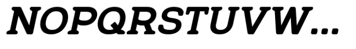 SK Reykjavik Rounded Slab Bold Italic Font UPPERCASE