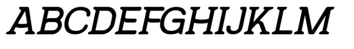 SK Reykjavik Rounded Slab Italic Font UPPERCASE