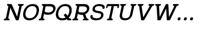 SK Reykjavik Rounded Slab Italic Font UPPERCASE