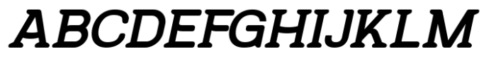 SK Reykjavik Rounded Slab Medium Italic Font UPPERCASE