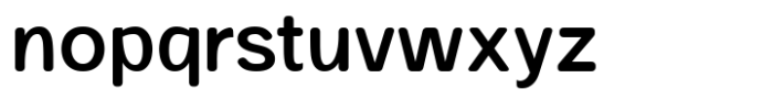 SK Selanik Rounded Semi Bold Font LOWERCASE