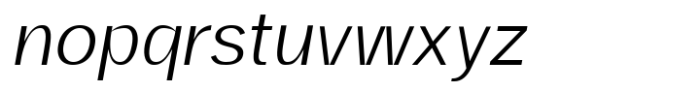 SK Selanik Thin Italic Font LOWERCASE