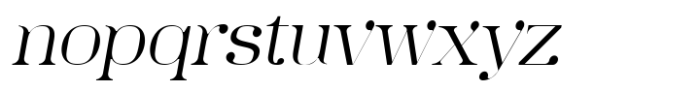SK Zweig Extra Light Italic Font LOWERCASE