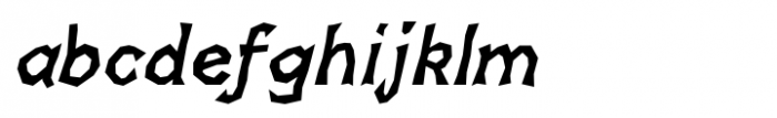 Skagwae Bold Italic Font LOWERCASE
