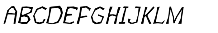 Skagwae Italic Font UPPERCASE