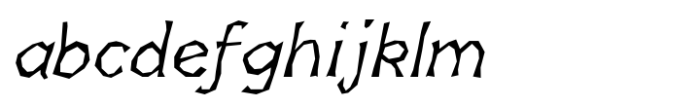 Skagwae Italic Font LOWERCASE