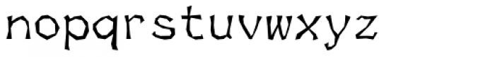 Skagwae Mono Font LOWERCASE