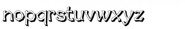 Skagwae Shadowed Font LOWERCASE