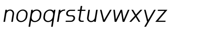 Skapa Light Italic Font LOWERCASE