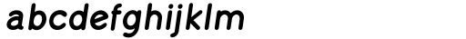 Skarpa Condensed Medium Italic Font LOWERCASE