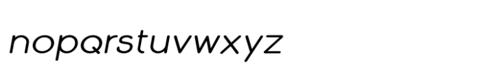Skarpa Expanded Light Italic Font LOWERCASE