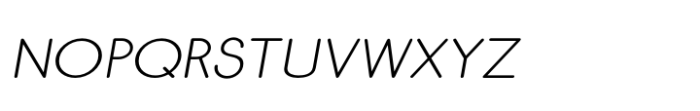 Skarpa Expanded Thin Italic Font UPPERCASE
