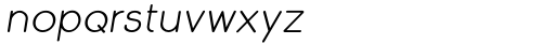 Skarpa Thin Italic Font LOWERCASE