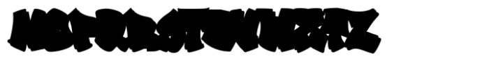 Skate Rush Shadow Font LOWERCASE