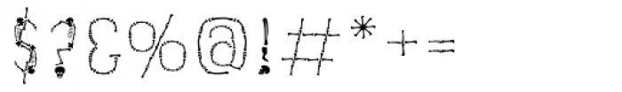 Skeleton Alphabet Font OTHER CHARS