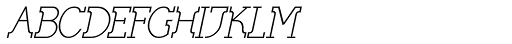 Skeleton Slab Italic Font LOWERCASE