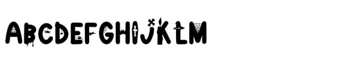 Skeletons Font UPPERCASE