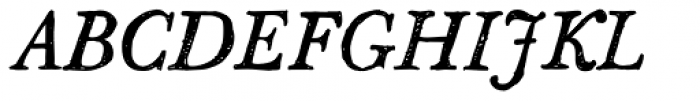 Sketch Caslon Italic Font UPPERCASE