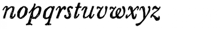 Sketch Caslon Italic Font LOWERCASE