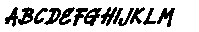 Sketch Tags Bold Oblique Font UPPERCASE
