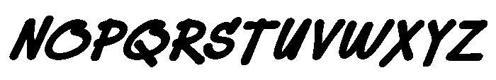 Sketch Tags Bold Oblique Font UPPERCASE